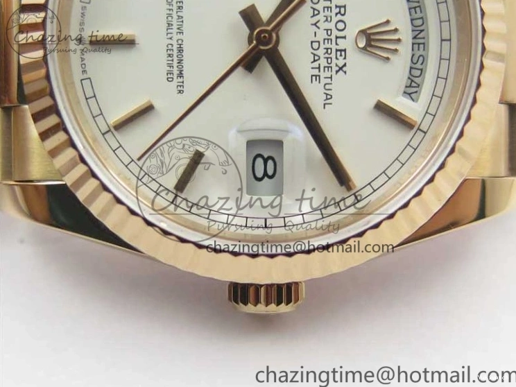 Bracelet 36 RG RG 128239 on President Maker Dial Day-Date White Bp Edition Best 1005